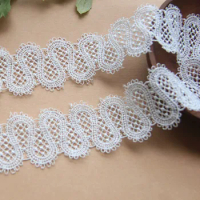 Japanese lace, handmade clothing Accessories, water-soluble embroidery, centipede hollow lace, 4.5cm wide