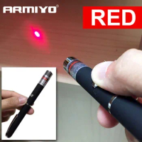 Armiyo 5mW 650nm Red Laser Beam Light Pen Powerful Pointer Presenter Remote Lazer Sight Hunting Laser Bore Sighter