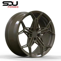 for Best selling 16 to 24 inch matte dark bronze 5X112 aftermarket wheels racing car wheels rims 17 inch 5 holes for 525Li serie
