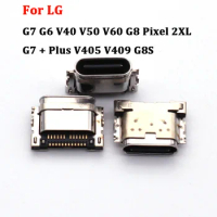 2-20pcs Micro USB Charging Dock Charger Port Connector Type C Plug For LG G7 G6 V40 V50 V60 G8 Pixel 2XL G7 + Plus V405 V409 G8S