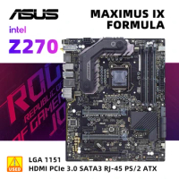 intel Z270 Motherboard kit ASUS ROG MAXIMUS IX FORMULA +I7 6700 cpu LGA 1151 PCI-E 3.0 USB3.1 DDR4 64GB 2×M.2 USB3.1 ATX