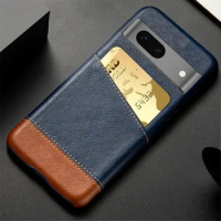 Pixel 7A 6A 8 Pro Case For Google Pixel 2 3 4 XL Capa Mixed Splice PU Leather Credit Card Cover For Pixel 4A 5A 6 7 8 Pro Case