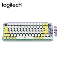 羅技 logitech POP Keys 無線機械式鍵盤-夢幻紫