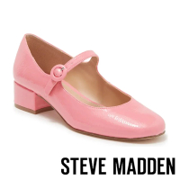 【STEVE MADDEN】SESSILY 低跟圓頭瑪莉珍鞋(粉色)