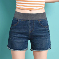 [COD] Summer Denim Shorts for Women 2025 New High-Waisted Versatile Casual Hot Pants for Plus Size W