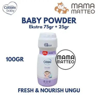 CUSSONS Baby Powder 75gr + 25gr / Bedak Tabur Bayi Anak / Loose Powder Cusson BANDUNG Powder Ungu 75