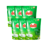 【Dalli德國達麗】全效去漬超濃縮酵素洗衣精補充包1.8Lx6入(除菌抗螨/深層去漬/去味除臭)