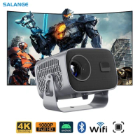 Salange A10 Mini Smart Projector Android 11 WIFI Bluetooth Home Theater Cinema Beamer LED for Full H