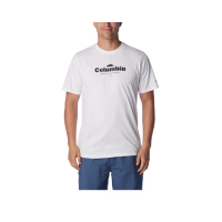【Columbia 哥倫比亞 官方旗艦】男款-CSC™LOGO短袖上衣-白色(UAO13630WT/IS)