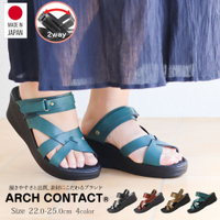 日本製 ARCH CONTACT 6cm  厚底 輕量 美腳 高跟 女涼鞋 (4色) #93401