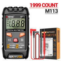 ANENG M113 Digital Mini Multimeter Tester Intelligent AC DC Voltage Meter 1999 Counts LCD Voltage Resistance Meter Tester Tools