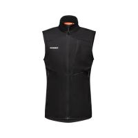 【Mammut 長毛象官方直營】Ultimate VII SO Vest Men 第七代經典軟殼立領背心 黑色 男款 #1011-01830
