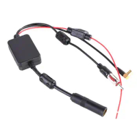 3 In 1 12V Aerial SMA Amplifier DAB FM AM Car Radio Anti-interference Amp Signal Booster Car Antenna Signal Amplifier Booster