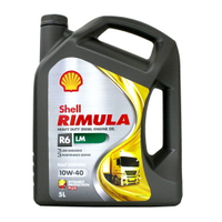 【序號MOM100 現折100】SHELL Rimula R6 LM 10W40 商用柴油車 5L【APP下單9%點數回饋】