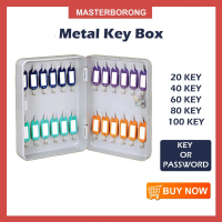 masterborong Key Box Key Cabinet Metal Key Box Wall Mount Safe Storage Key Lock Bekas Kunci Jewelry 