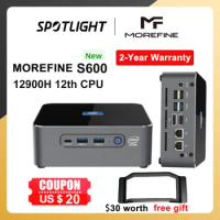 MOREFINE 12900HK Mini PC 12th Gen Intel Core i9 14 Core 20 Threads Gaming PC Mini Computer DDR5 PCIE 3.0 M.2 NVME BT 5.2 Wifi 6