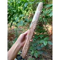 warangka tombak ukir ukiran jawa pakem full jati  KF34534
