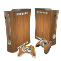 Wood designs Game console sticker for xbox 360 FAT vinyl decal skin wholesale