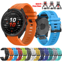 Compatible with Garmin Forerunner 965 955 945 Quick Fit 22mm 26mm Watch Band Silicone Strap For Garmin Instinct 2X Approach S70