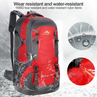 40/60L Outdoor Hiking Bag Travel Waterproof Backpack Unisex Sports Nylon Large Capacity Backpack