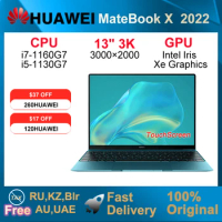 2022 HUAWEI MateBook X Laptop i5-1130G7/i7-1160G7 16GB512GB/1T Notebook 13 Inch 3k LTPS TouchScreen Netbook Iris Xe Graphics SSD