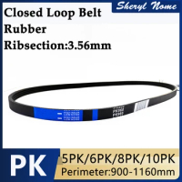 Rubber multi wedge multi groove belt conveyor PK industrial belt grinder cutting belt transmission belt