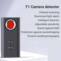 Hidden Camera Detector Portable Anti-Spy Wireless Signal Monitor GPS Tracker Sound Light Alarm Hotel
