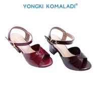 YONGKI KOMALADI AVARIELLA HEELS OL-AM7604-BE LADIES 36 Coklat Tua