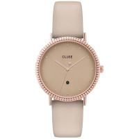 CLUSE Le Couronnement 簡約時尚大三針女錶 618送禮首選-淺咖啡/33mm CL63006