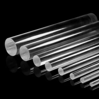 1pcs 7mm 8mm 9mm diameter transparent acrylic round bar solid bars plexiglass 100/150/200/250/300/350/400/450/500mm length
