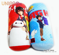 【UNIPRO】大英雄天團 Big Hero6 杯麵 BayMax 小廣Hiro 12吋 圓柱抱枕 長枕 迪士尼正版授權