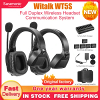 Saramonic Witalk WT5S Full Duplex 5-person Headset Communication System Wireless Marine Boat Intercom Headsets Microphone