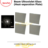 Litewinsune 4PCS FREE SHIP Ultraviolet Glass Heat-separation Plate Lamp Parts for Beam 5R 200W Beam R7 230W Moving Head Light