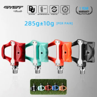 RYET ROAD Bicycle Clipless Pedals 285g Road Pedals Road Cycling Pedals with Cleat Compatible with SPD-SL System Bike Parts