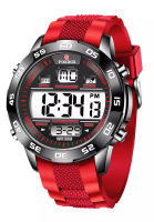 LIGE FOXBOX 計時儀中性手錶，矽膠錶帶