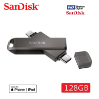 SanDisk 晟碟 [全新版]128GB iXpand Luxe L.TypeC雙用隨身碟 原廠平輸(原廠2年保固 iPhone/iPad適用)