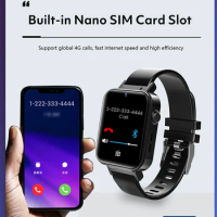New Arrival 4G LTE Smart Watch Phone Face Unlock Android 9.1 4GB 128GB WIFI GPS Smart watch 5ATM Waterproof Dual-CPU smart watch