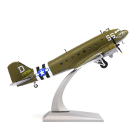 Douglas C-47 Skytrain 1/100 Metal Diecast Aircraft Model kit, WWⅡ US C47 'Night Fright' Military Tra
