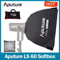 Aputure LS 60 Softbox for Aputure LS 60D 60X Led Video Light 2 Types of Front Diffusions, 45° Light Control Grid, Carrying Bag