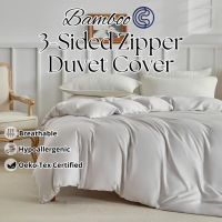 Cuddle™ Cool 2.0 Bamboo Fiber 270° Duvet Cover For Weighted Blanket - 3 Sided Zipper Quilt Cover