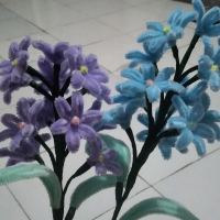 bunga kawat bulu/pipe cleaner