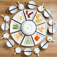 拼盤餐具過年家用圓桌擺盤餐盤抖音網紅火鍋盤子套裝組合創意碟子