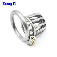 Small Male Chastity Device Stainless Steel Chastity Cage Cock Ring Sex Toys Men Chastity Belt
