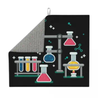 Amazing Chemistry Dish Drying Pads Custom Absorbent Science Laboratory Technology Microfiber Quick Dry Drainer Mats