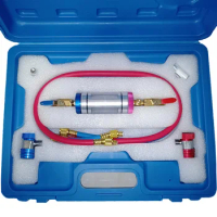 Automotive Air Conditioning Refrigerant Oil Analyzer Car A/C System Compressor Oil Filter Test Tool Aircon Oil Checker