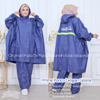Prima Poncho Sleeve Jumbo Pants PVC Raincoat Mantle