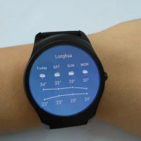 newest Bluetooth 4.1round screen 1.2GHz dual core MT2601 waterproof Smart Watch Ticwatch2 with 512M Ram 4G Rom WIFI GPS
