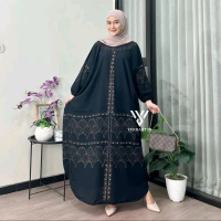 Kaftan Motif Jenna Premium Rayon Tebal Jumbo Ld 180 cm