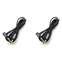 2X for Sony WH-1000 XM2 XM3 XM4 H900N H800 Headphone 3.5mm Audio Cable, 1.5M/4.9Ft Long (Black Without Microphone)