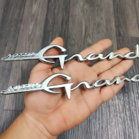 Cặp tem chữ nỗi mủ cứng mẫu ZIN GRANDE - tem chữ nỗi GRANDE theo xe 2026